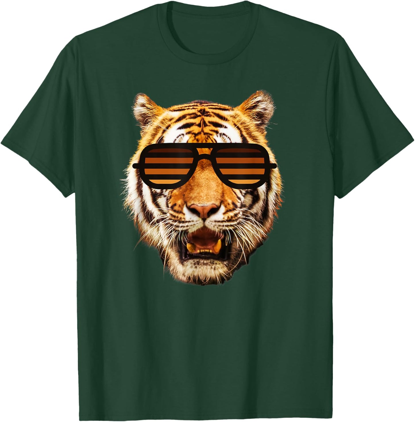 Kids Tiger Striped Orange Sunglasses Toddler, Boy, Girl T-Shirt - T-Shirt | Forest