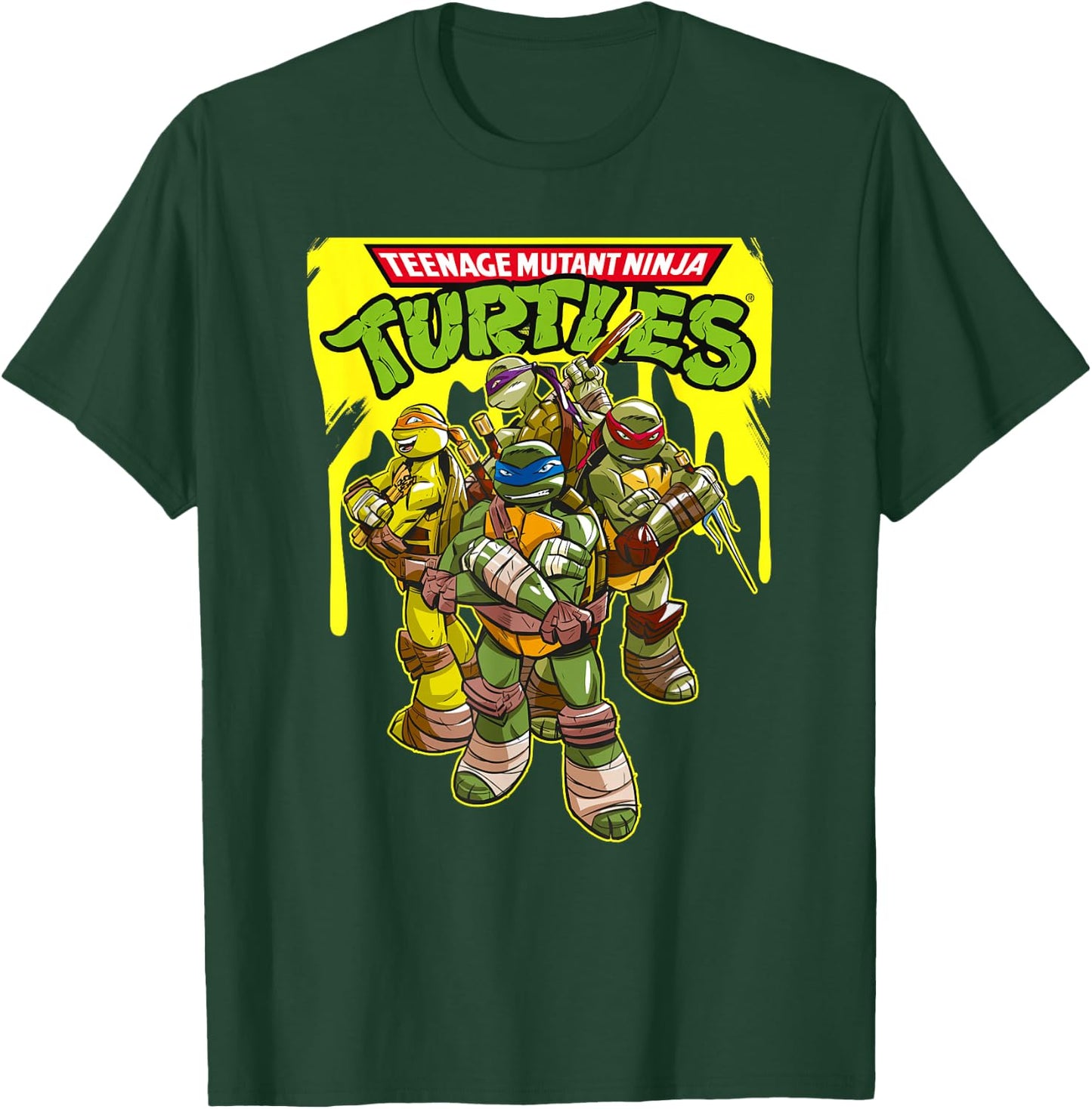 TMNT Yellow Splatter Paint T-Shirt - T-Shirt | Forest