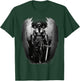 Angel Archangel with Sword, Wings in B&W Walking to Fight. T-Shirt - T-Shirt | Forest