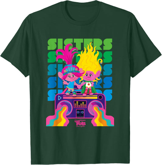 DreamWorks Trolls Band Together Poppy and Viva Sisters T-Shirt - T-Shirt | Forest