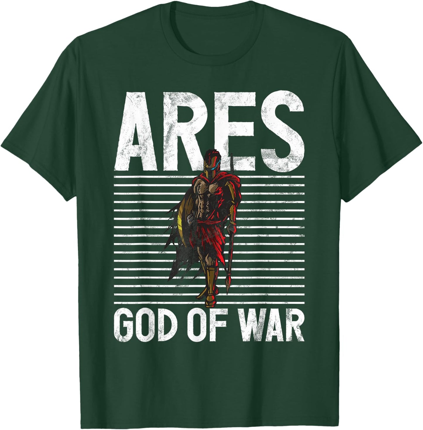 Ares God Of War Greek Mythology Gifts Ancient Olympian T-Shirt - T-Shirt | Forest