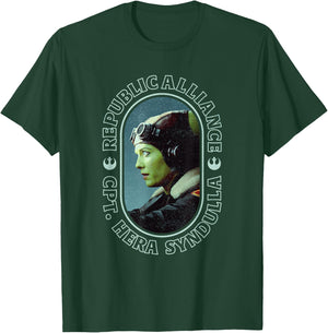 Star Wars: Ahsoka Captain Hera Syndulla Oval Portrait T-Shirt - T-Shirt | Forest
