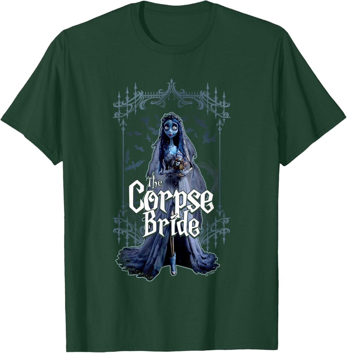 Corpse Bride Emily The Corpse Bride Scary Frame Portrait T-Shirt - T-Shirt | Forest