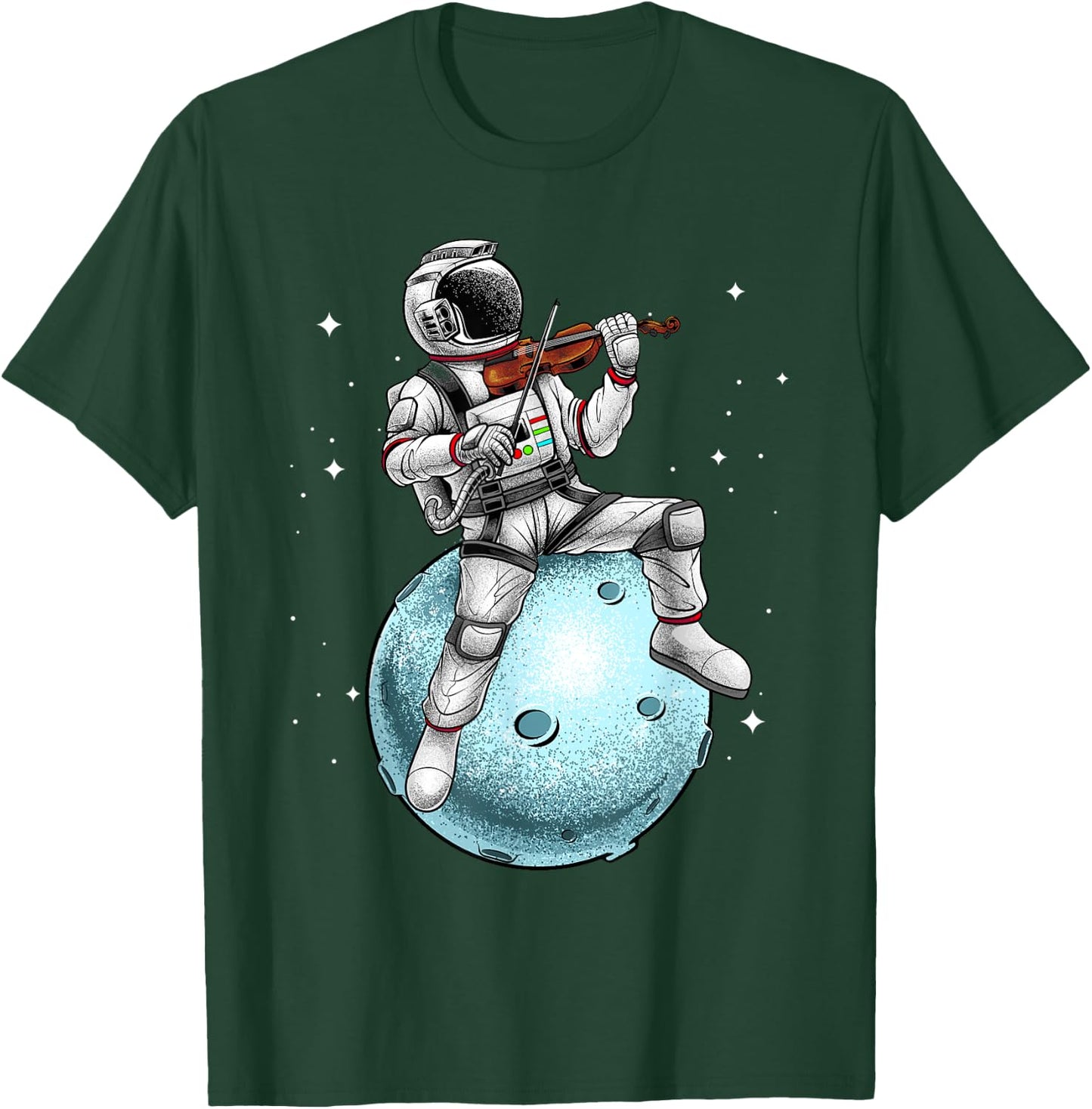 Cool Violin Player Women Astronaut Music Lover Viola T-Shirt - T-Shirt | Forest