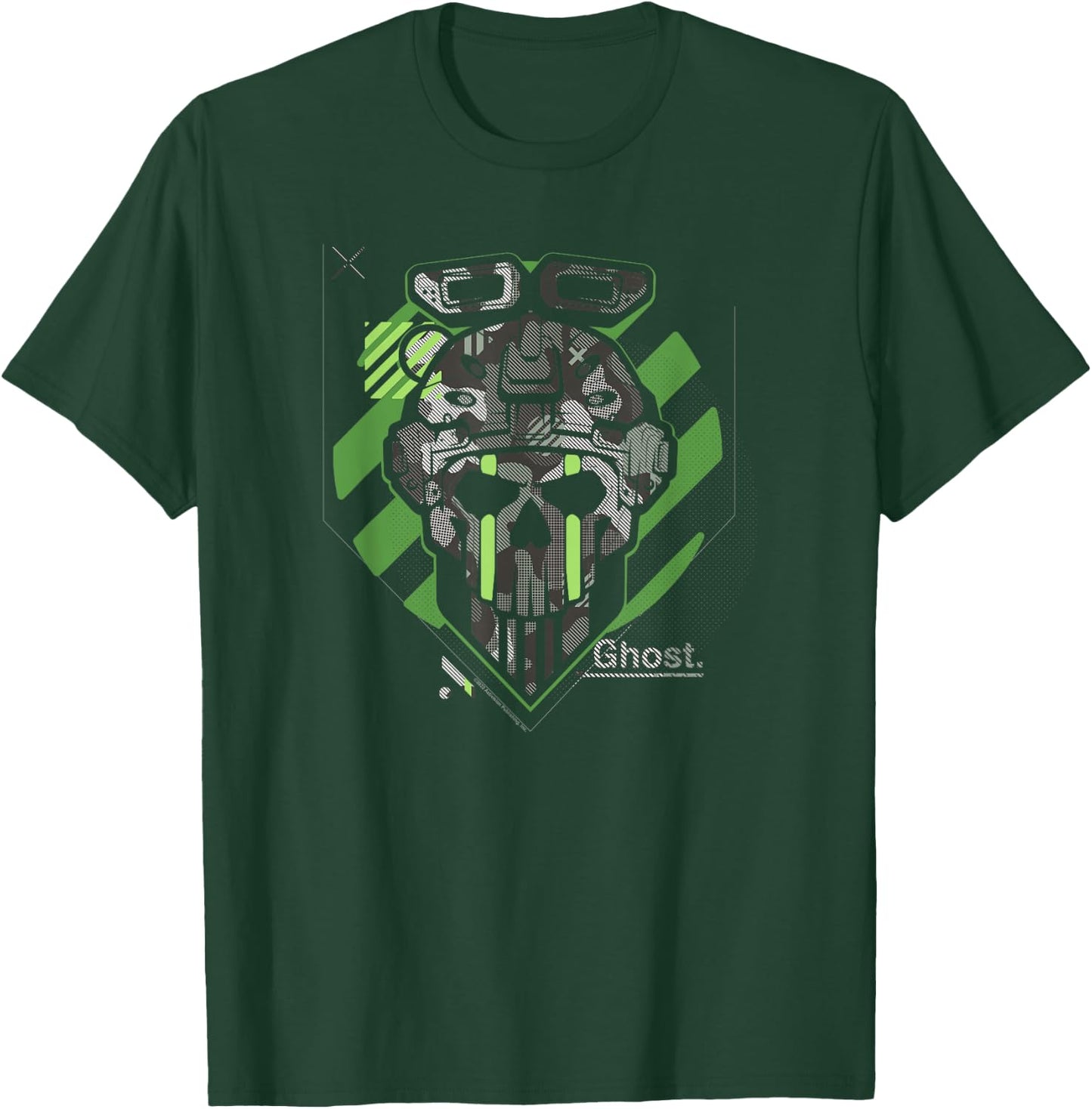 Call of Duty: Modern Warfare 2 Ghost Head Portrait T-Shirt - T-Shirt | Forest