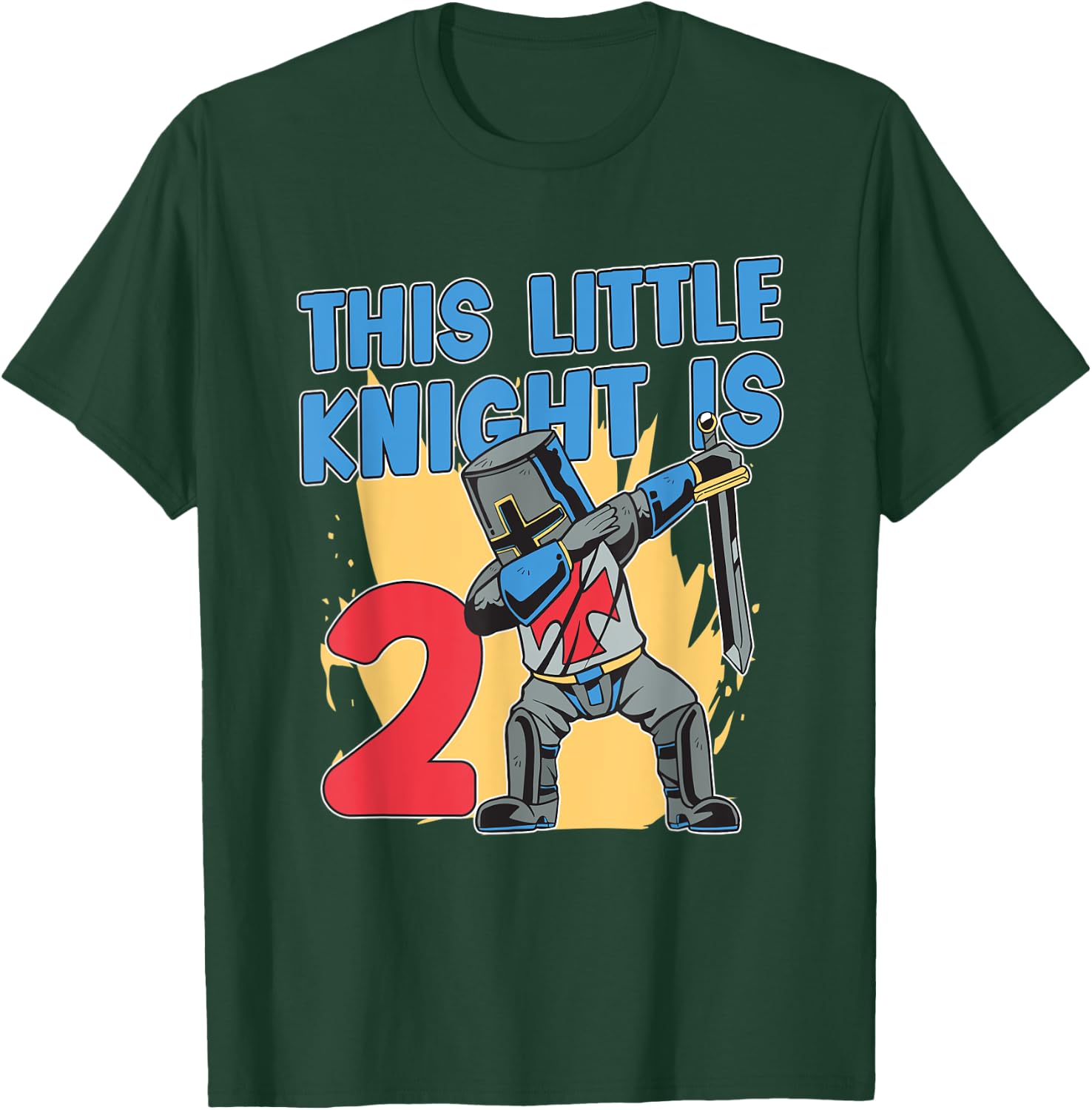 Knight Birthday Shirt For Boys 2nd Knight Birthday Party T-Shirt - T-Shirt | Forest