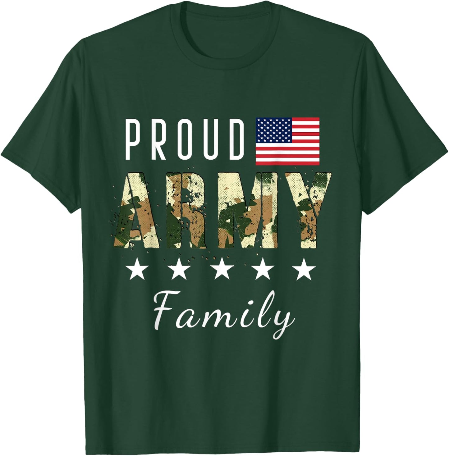 Army Graduation Proud Military Family Mom Dad Brother Sister T-Shirt - T-Shirt | Forest