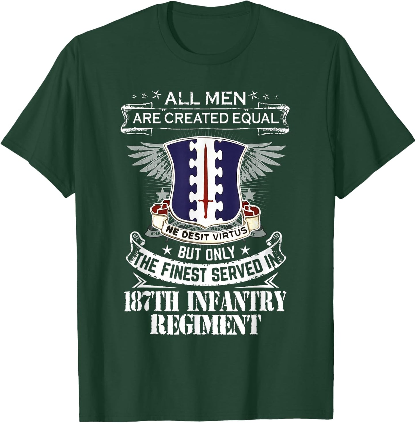 187th Infantry Regiment US Army T-Shirt - T-Shirt | Forest