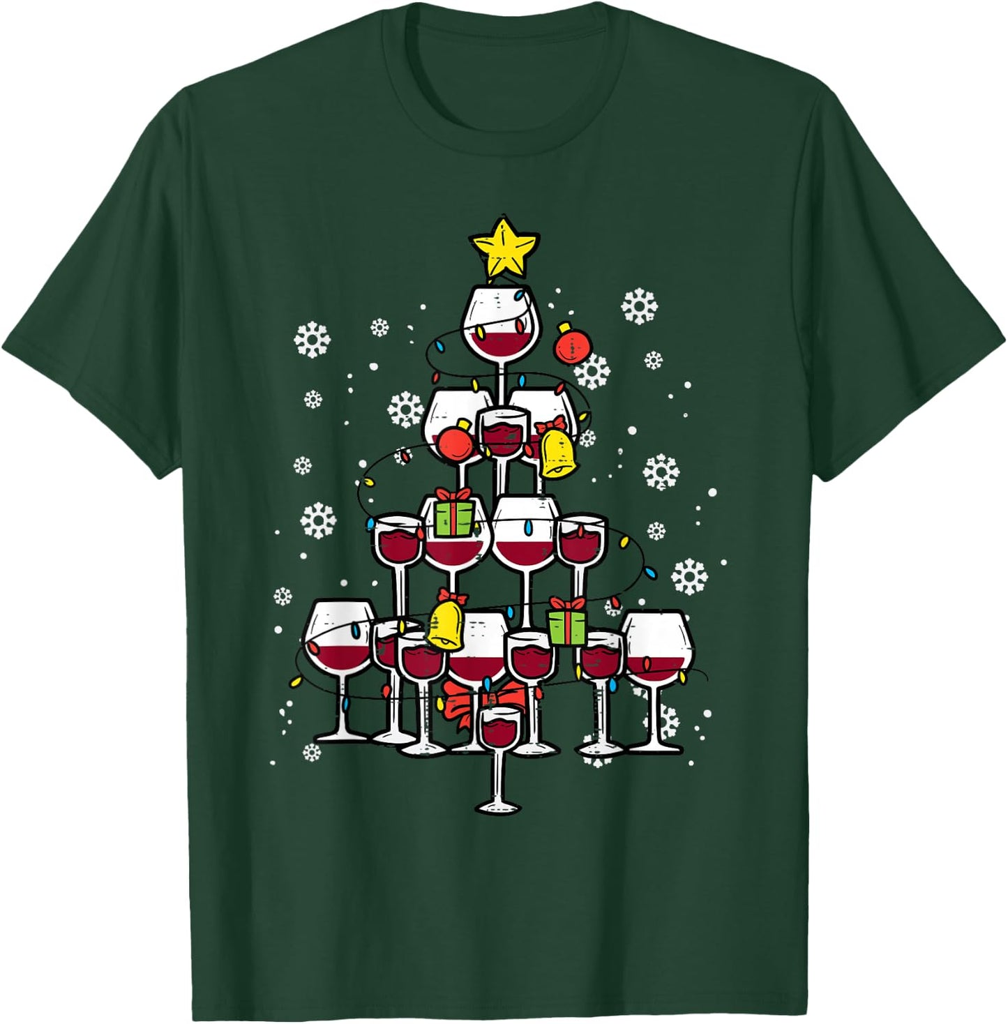 Christmas Tree Funny Winter Xmas Women Men Adult T-Shirt - T-Shirt | Forest