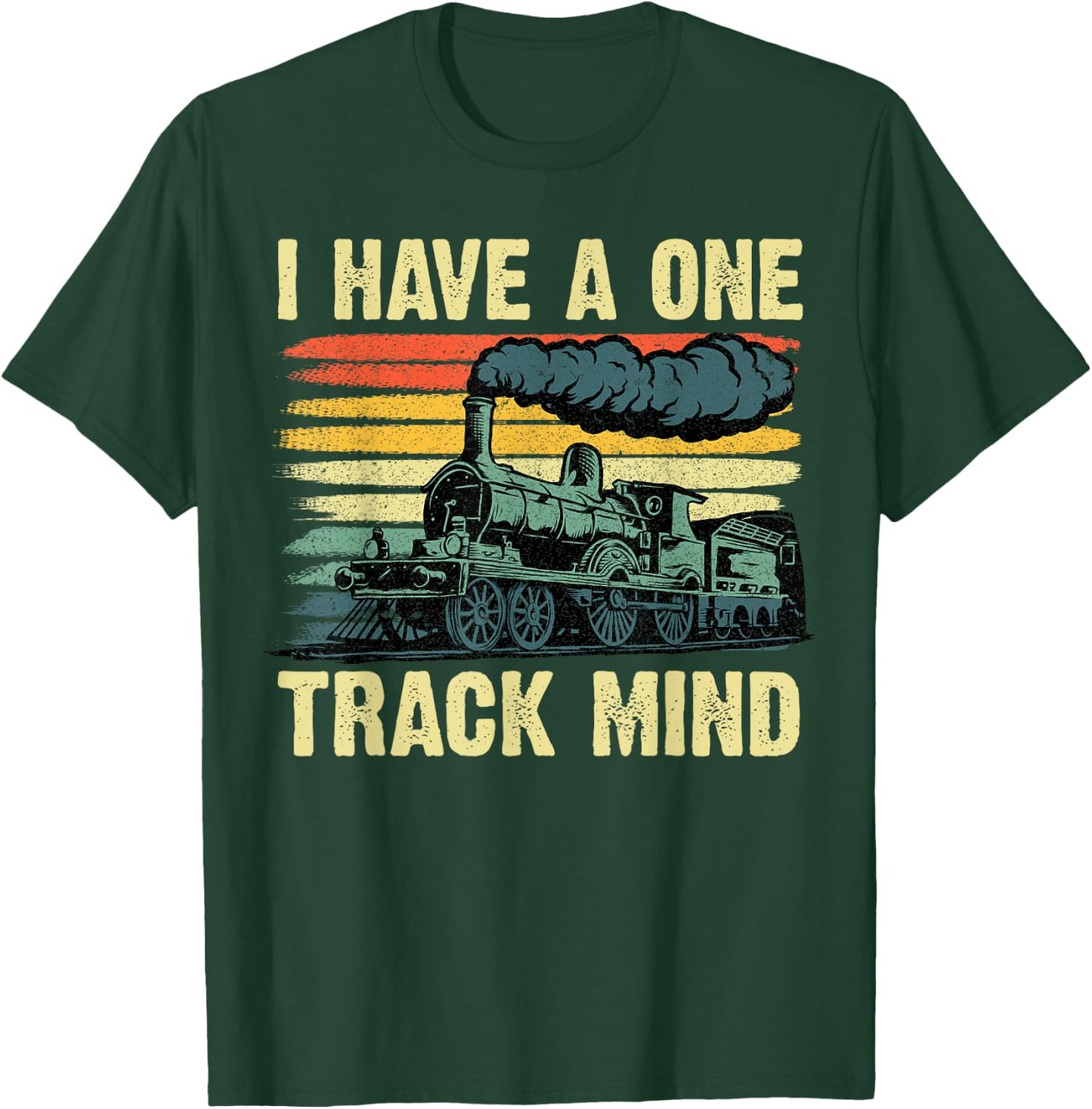 Funny Train Art Women Kids Toddlers Railroad Lovers T-Shirt - T-Shirt | Forest
