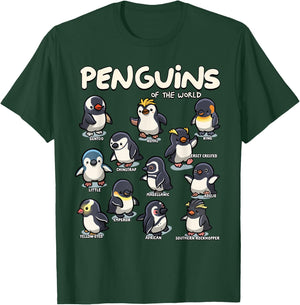 Penguin Penguins Animals of The World Penguin Lovers T-Shirt - T-Shirt | Forest