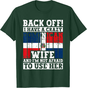 Funny Dominican Republic Husband Dominican Flag Heritage T-Shirt - T-Shirt | Forest