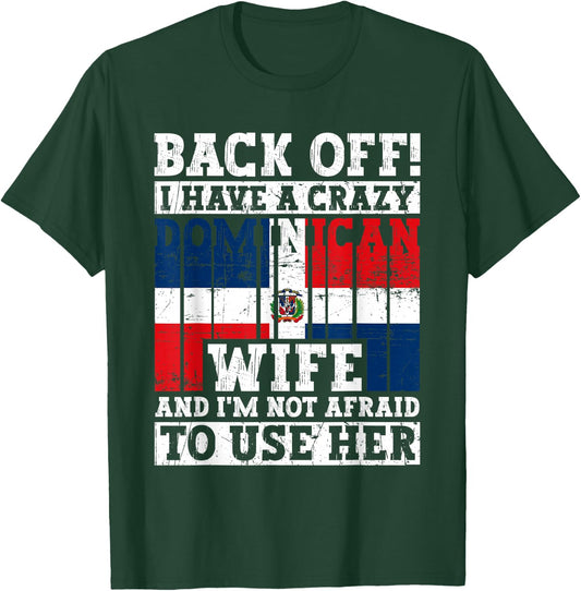 Funny Dominican Republic Husband Dominican Flag Heritage T-Shirt - T-Shirt | Forest
