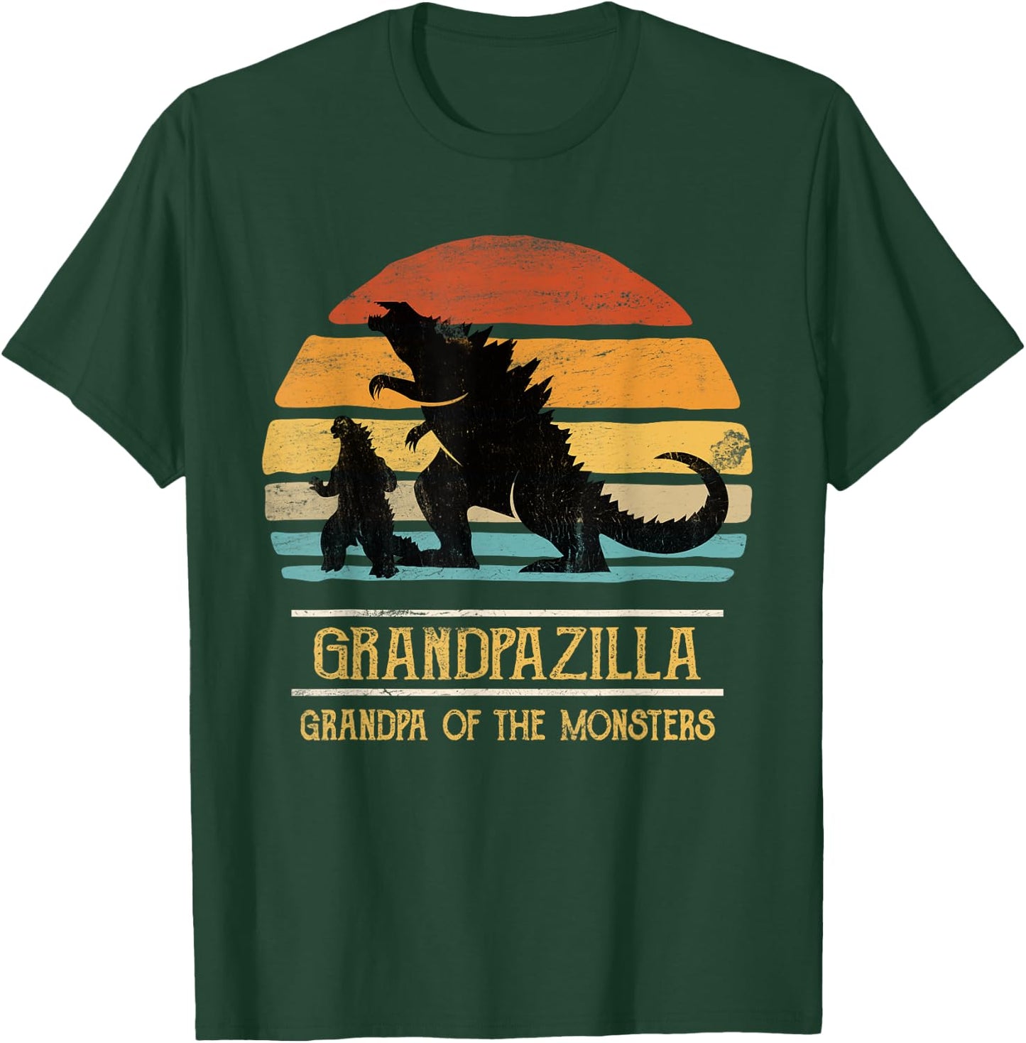 Grandpa Of Monsters Matching Family Birthday Halloween T-Shirt - T-Shirt | Forest