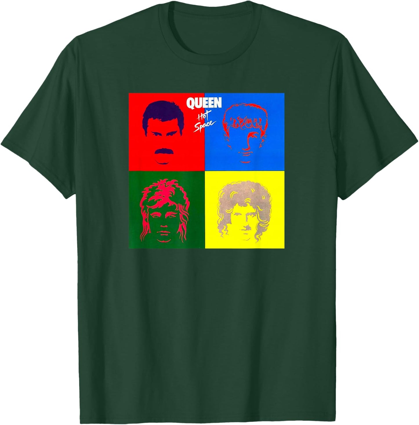 Official Queen Hot Space T-Shirt - T-Shirt | Forest