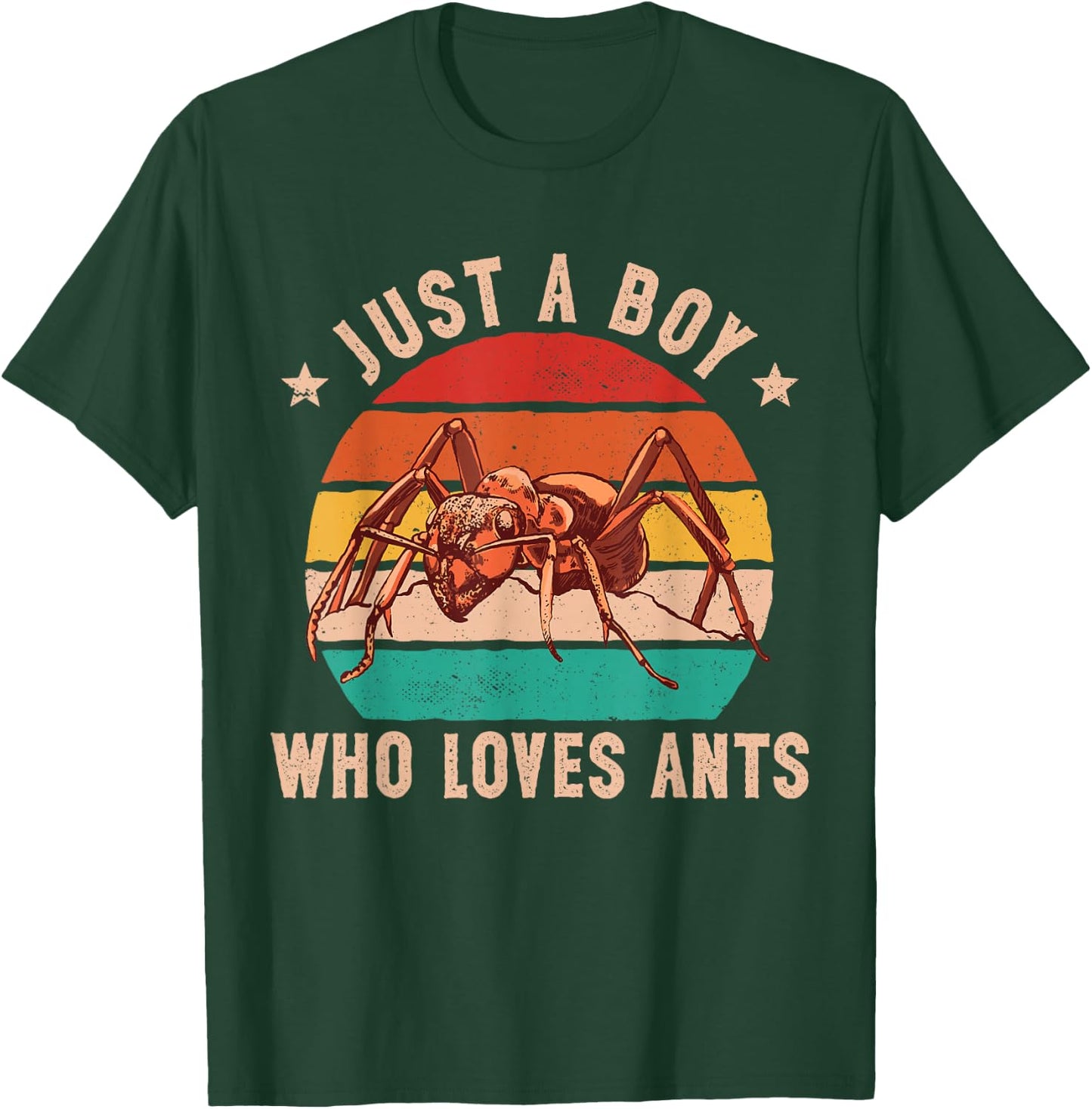 Ant Insect Collector Just A Boy Who Loves Ants Keeper T-Shirt - T-Shirt | Forest