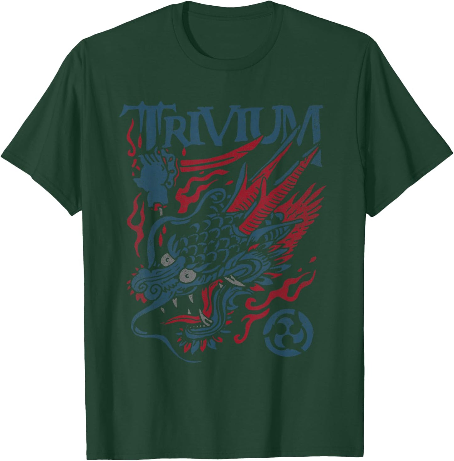 Trivium Screaming Dragon Color T-Shirt - T-Shirt | Forest