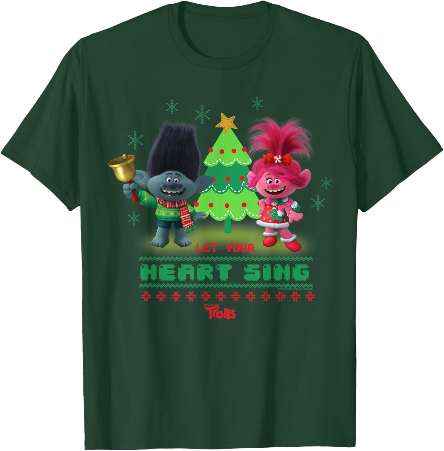 DreamWorks Trolls Poppy & Branch Let Your Heart Sing T-Shirt - T-Shirt | Forest