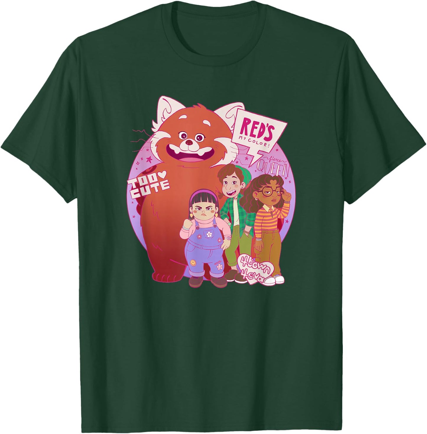 Disney Pixar Turning Red Group Shot Red's My Color T-Shirt - T-Shirt | Forest
