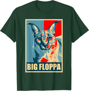 Big Floppa Caracal Cat Meme T-Shirt - T-Shirt | Forest