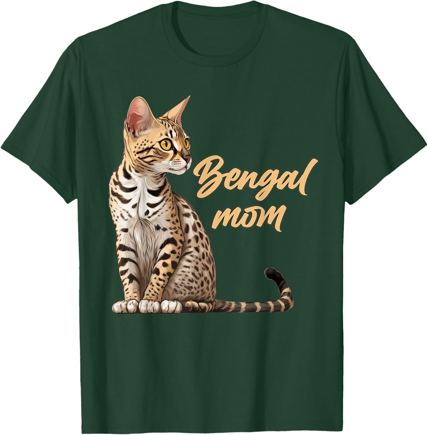 Bengal Cat Shirts Bengal Cat Mom Funny T-Shirt - T-Shirt | Forest