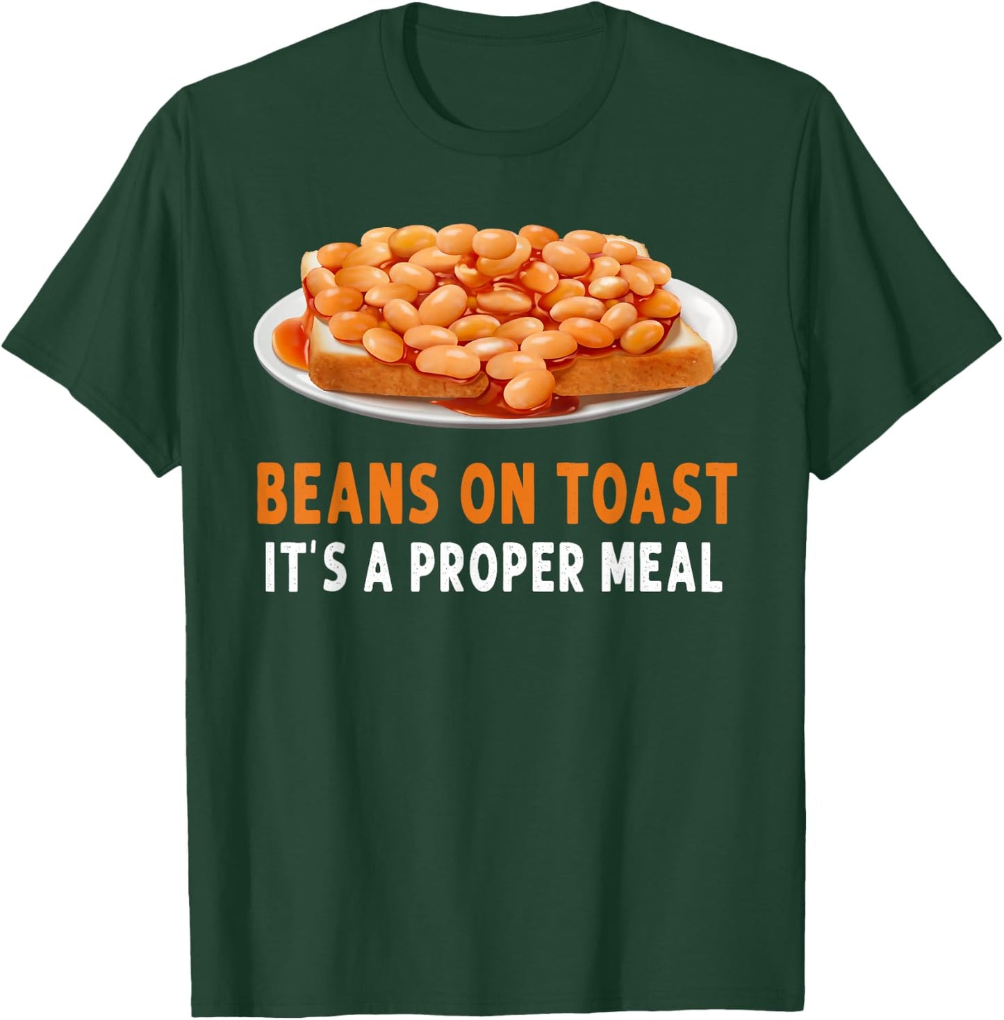 Beans On Toast Costume Idea & British Food Dishes T-Shirt - T-Shirt | Forest