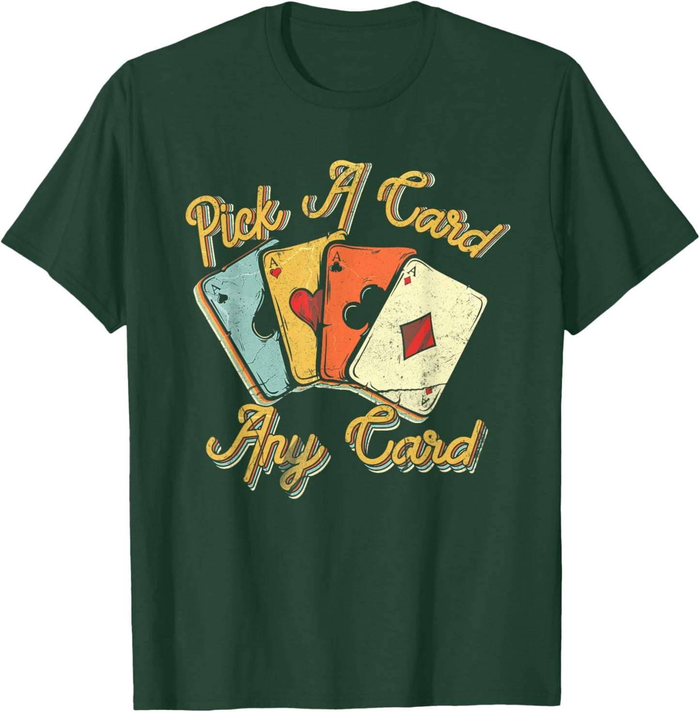 Cool Magician Pick A Card Magic Poker Game Any Cards T-Shirt - T-Shirt | Forest