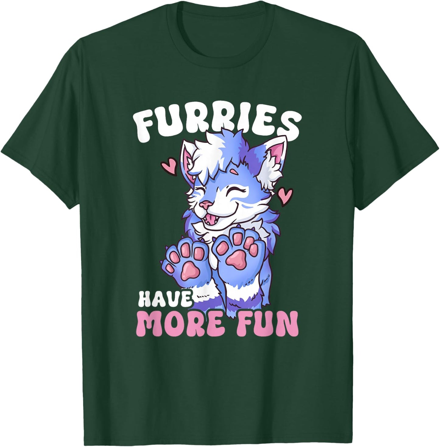 Furries Have More Fun I Fox Cosplay Furry Fandom T-Shirt - T-Shirt | Forest