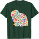 Holland Lop Bunny Rabbit watercolor flowers design T-Shirt - T-Shirt | Forest