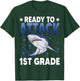 Ready To Attack 1st Grade Shark First Grade Teacher Student T-Shirt - T-Shirt | Forest