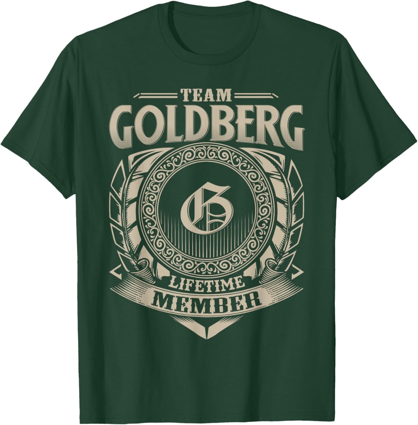 Team GOLDBERG Lifetime Member Vintage GOLDBERG Family T-Shirt - T-Shirt | Forest