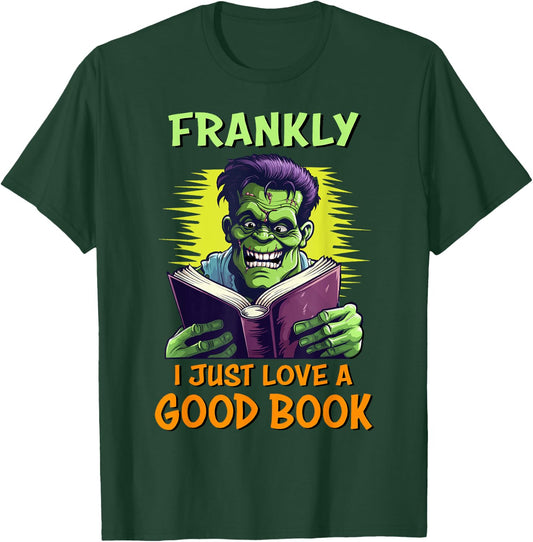 Funny Halloween Teacher Librarian Frankenstein Reading Books T-Shirt - T-Shirt | Forest