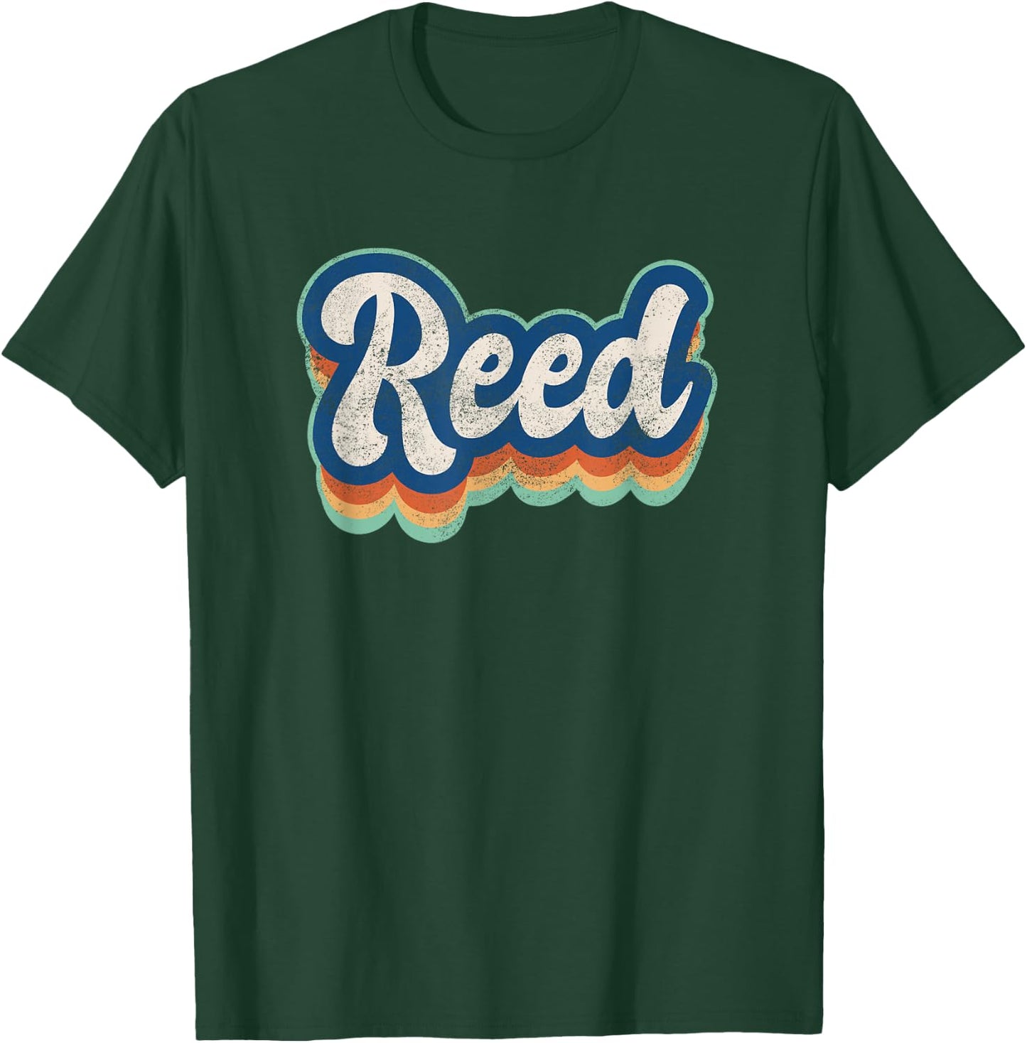 Reed First Name Boy Vintage Style 70s 80s Personalized T-Shirt - T-Shirt | Forest