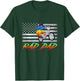 Rad Dad BMX USA Flag, BMX Rider Vintage Gift, Bmx Freestyle T-Shirt - T-Shirt | Forest