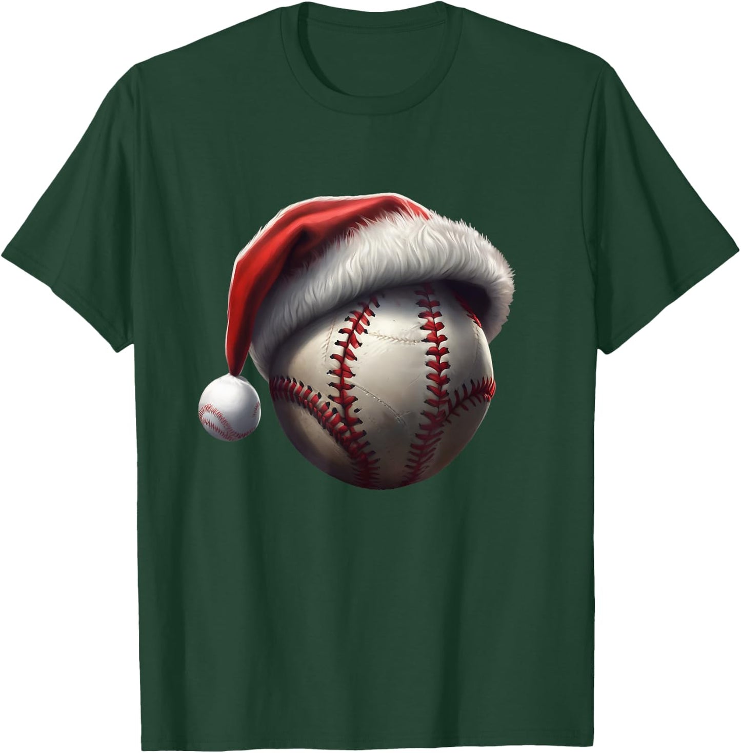 Christmas Baseball T-Shirt - T-Shirt | Forest