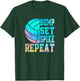 Colorful Teen Girls Volleyball Bump Set Spike Repeat T-Shirt - T-Shirt | Forest