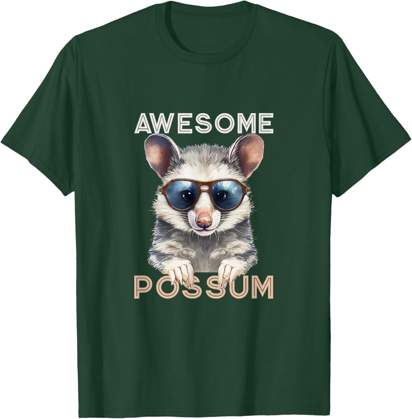 Funny Possum Shirts Men Awesome Possum Opossum T-Shirt - T-Shirt | Forest