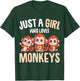 Just A Girl Who Loves Monkeys Kids T-Shirt - T-Shirt | Forest