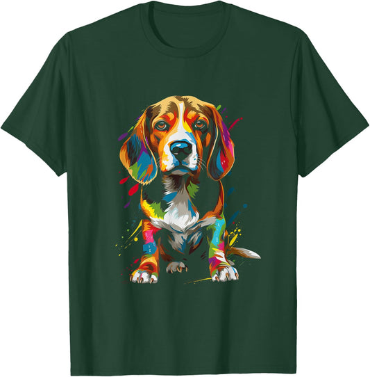 Beagle dog breed dog walking pet fan T-Shirt - T-Shirt | Forest