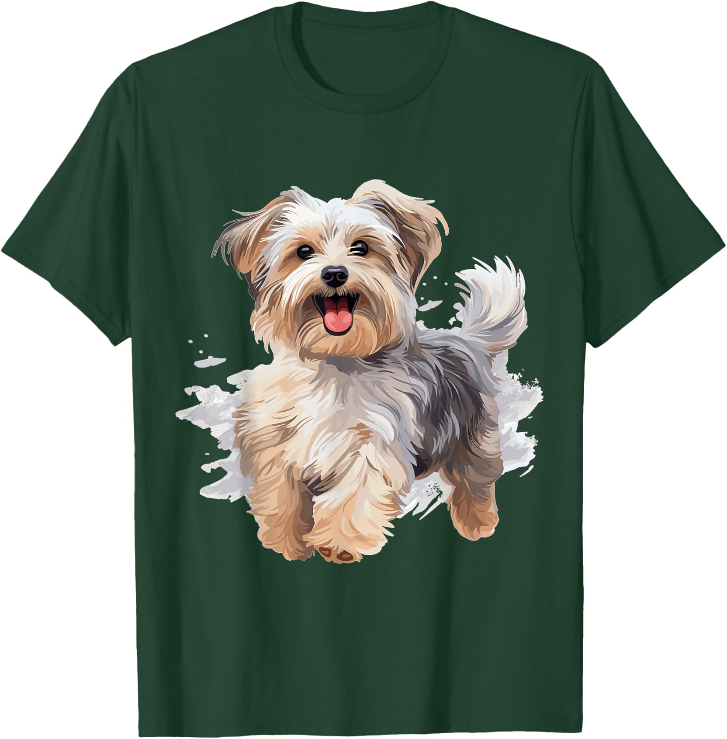 Morkie Dog Breed Pet Cute Graphic T-Shirt - T-Shirt | Forest