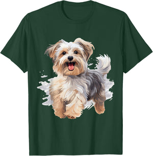 Morkie Dog Breed Pet Cute Graphic T-Shirt - T-Shirt | Forest