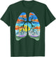Nature Lungs Outdoor & Earth Day Trees & Mountains Design T-Shirt - T-Shirt | Forest