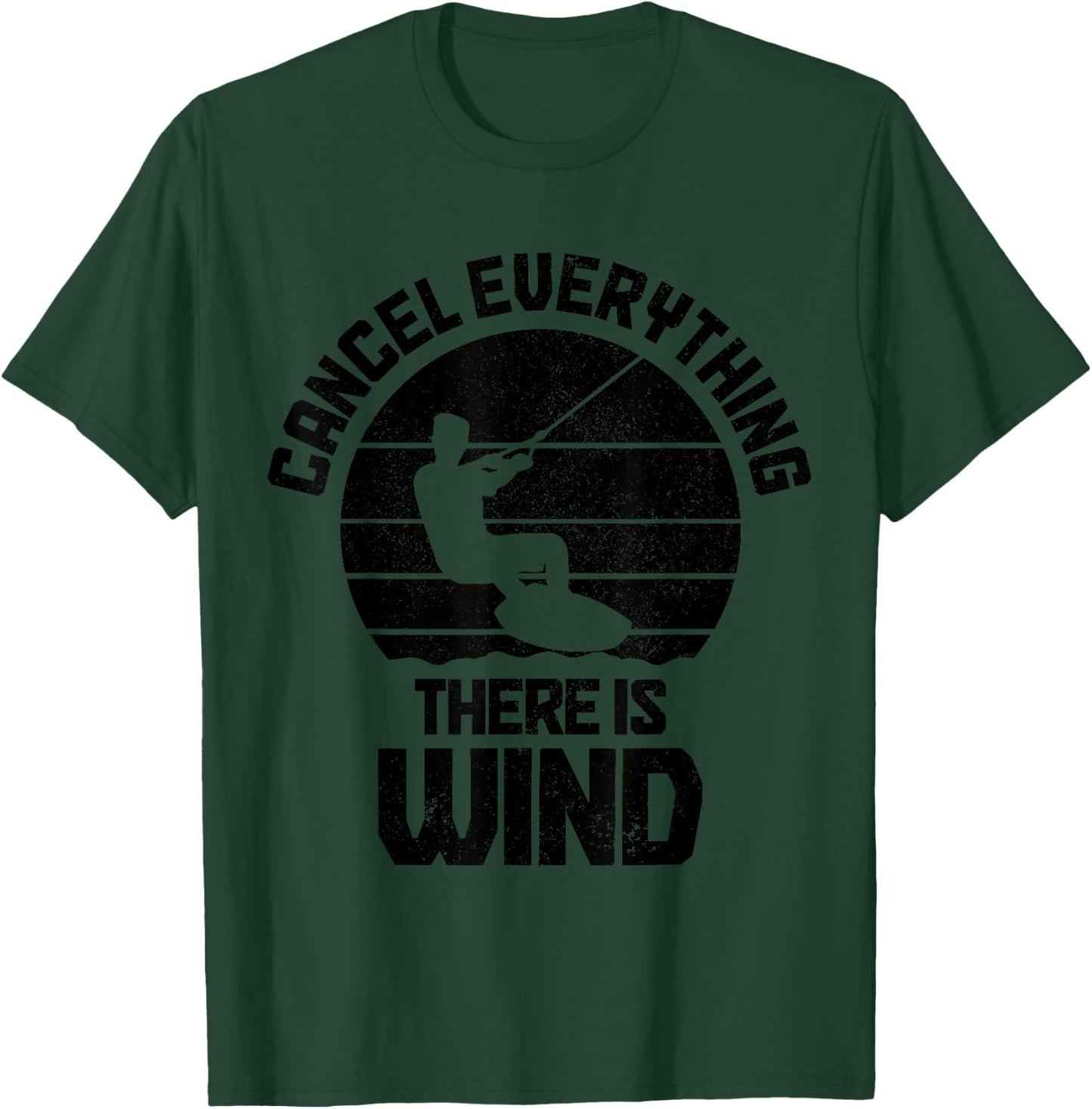 Kitesurfing Kiteboarding Kitesurf Kiteboarder Wind Surfer T-Shirt - T-Shirt | Forest