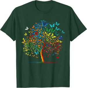 Butterfly Tree funny butterfly T-Shirt - T-Shirt | Forest