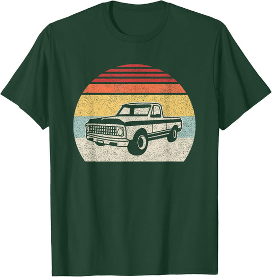 Vintage Retro Classic Muscle Truck T-Shirt - T-Shirt | Forest