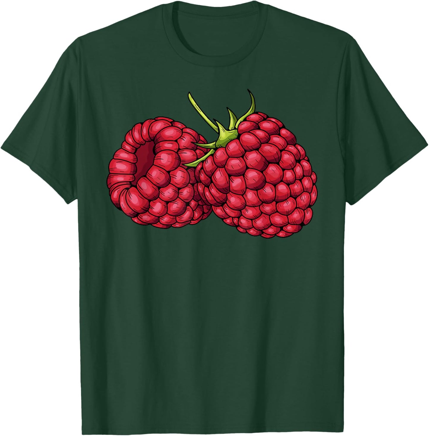 Sweet Raspberry Halloween Fruit Costume Raspberry Team T-Shirt - T-Shirt | Forest