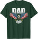 Bald Eagle Patriotic USA Flag DAD Vintage Novelty T-Shirt - T-Shirt | Forest
