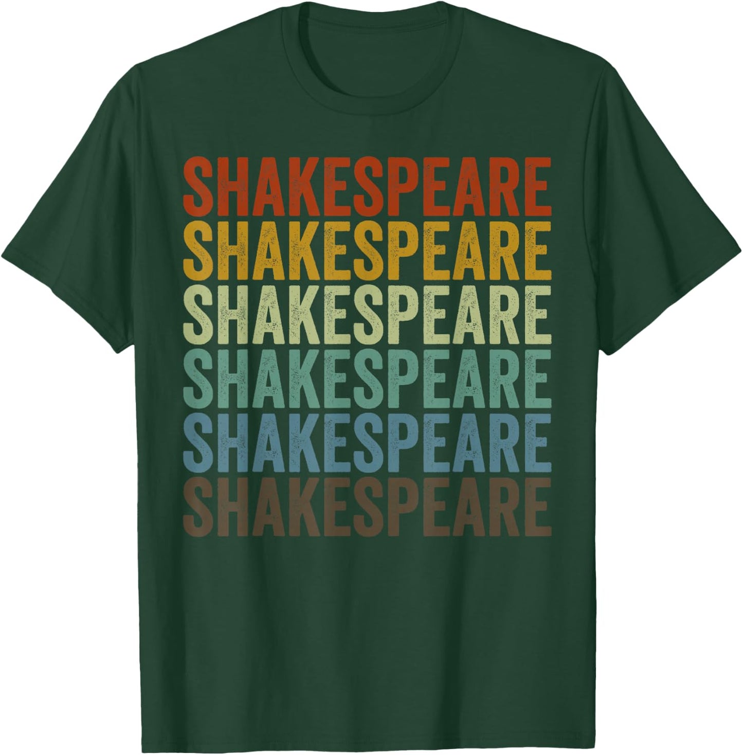 Shakespeare Retro T-Shirt - T-Shirt | Forest