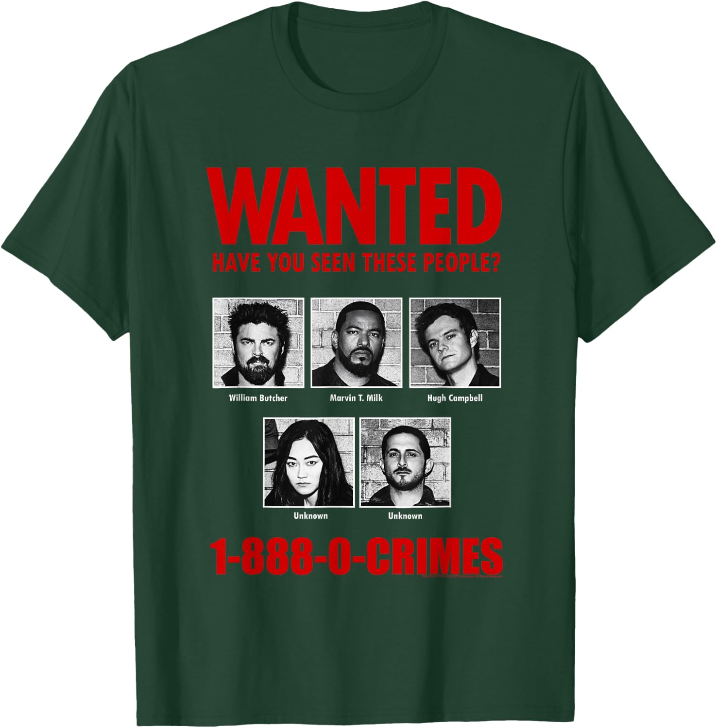The Boys Anti-Supe Wanted Poster T-Shirt - T-Shirt | Forest