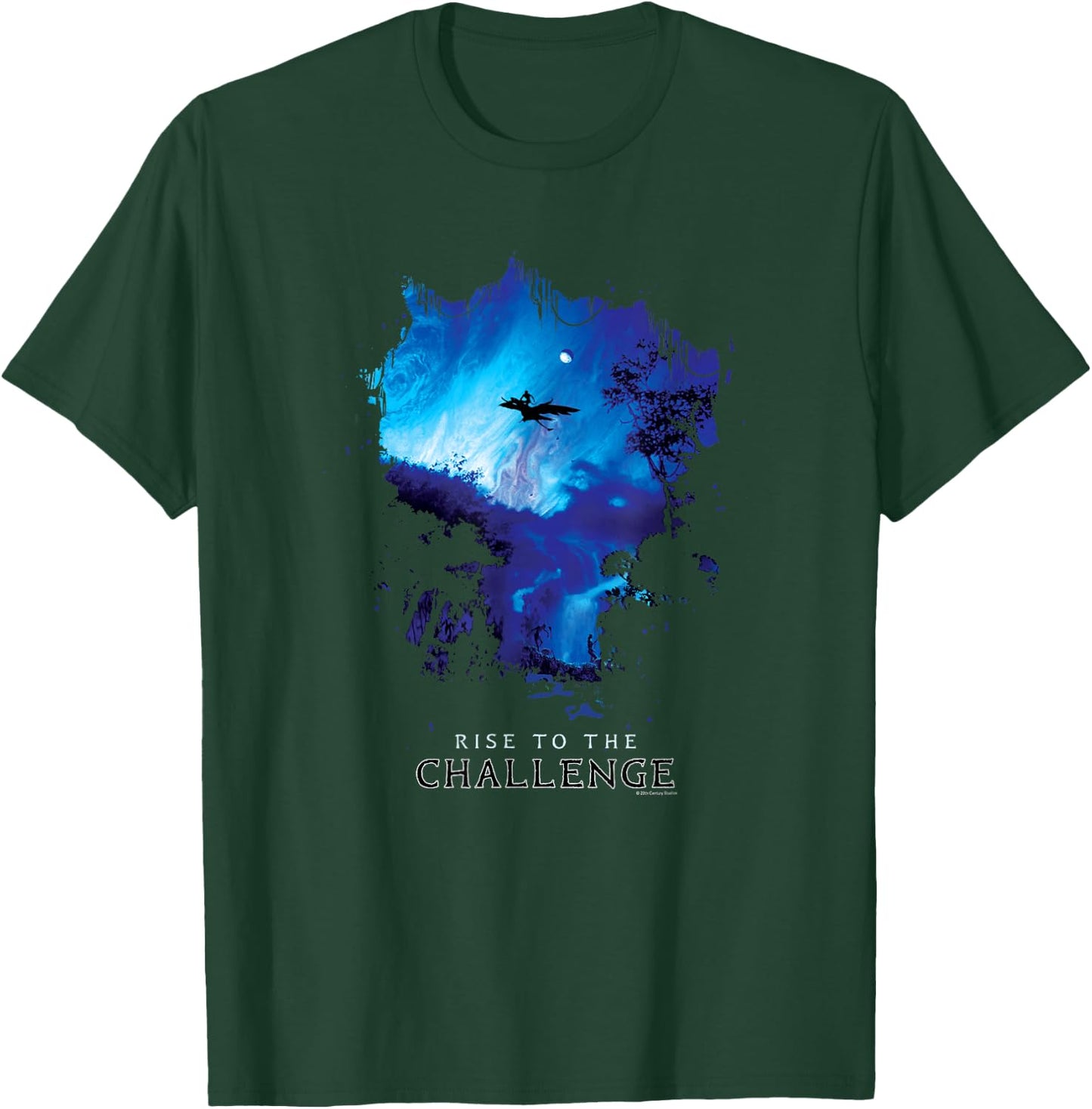 Avatar Pandora Banshee Rider Rise to the Challenge Ikran T-Shirt - T-Shirt | Forest